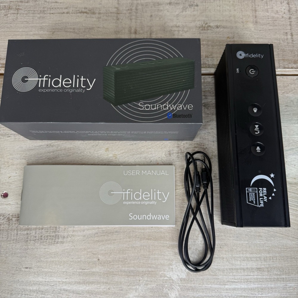 iFidelity  Soundwave‎ Speaker Bluetooth, USB/line out With Box  Tested